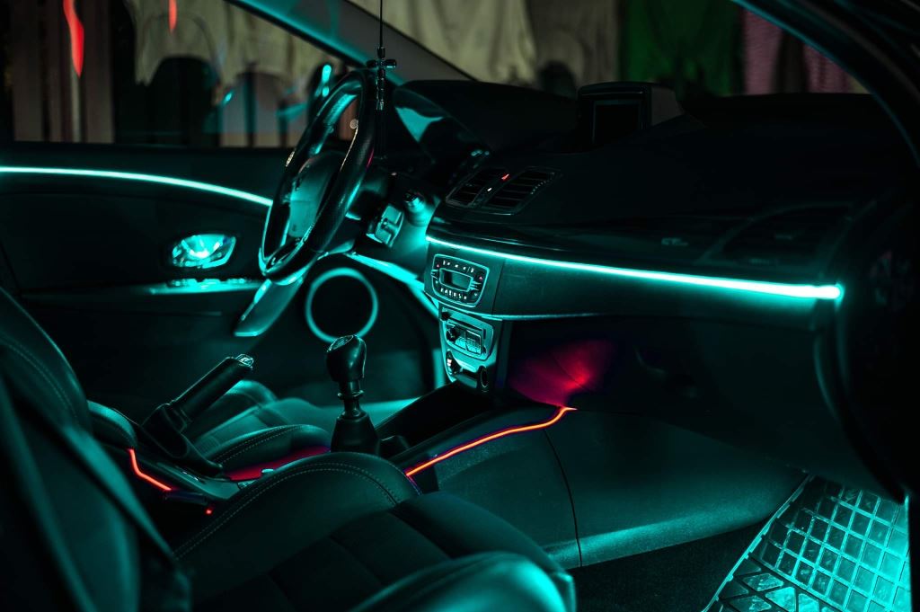 Car interior ambient lighting