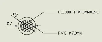 Multicore fiber cable for soalr lighting