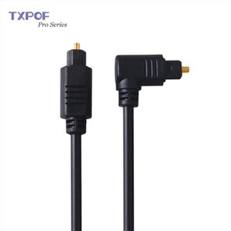 90 Degree Spdif Digital Optical Audio Toslink Cables