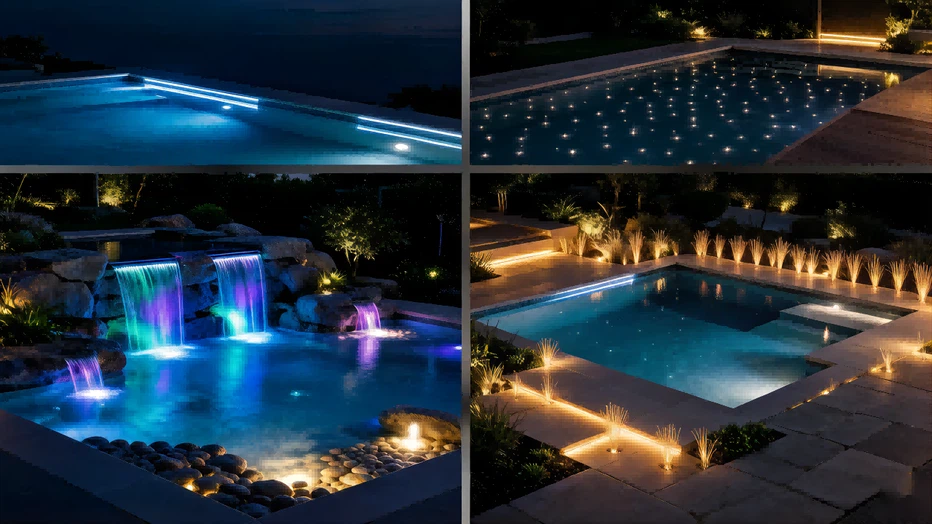Swimming Pool Fiber Optic Lighting System Swimming Pool Fiber Optic Lighting System