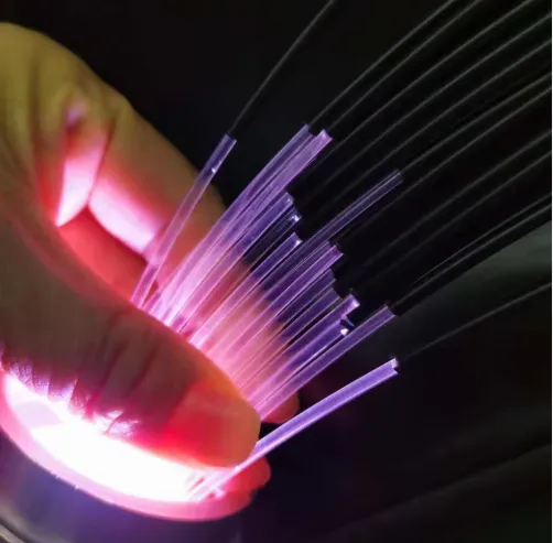 PMMA Fiber Core With PVC Jacket Cable PMMA Side Glow Fiber Optic For LED Optical Fiber Lights & Lighting