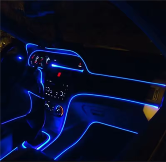 Free Sample 3mm Side Glow Fiber With Edge For Car Decoration 100m/roll