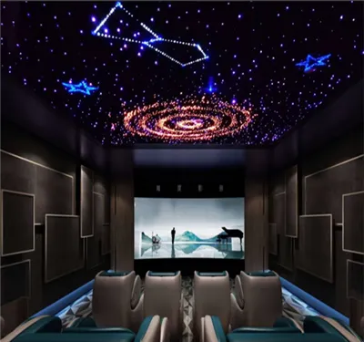 LED Fiber Optic Starry Sky Ceiling, With Twinkling Fiber Optic Lights For High-end Hotel Ceiling Decoration.